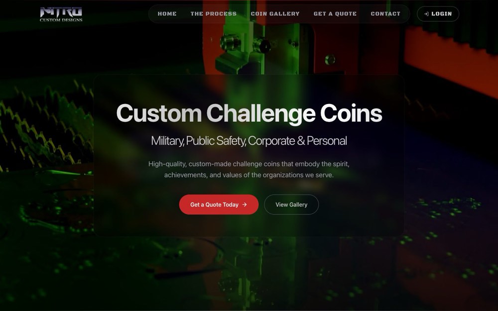 Nitro Custom Designs website