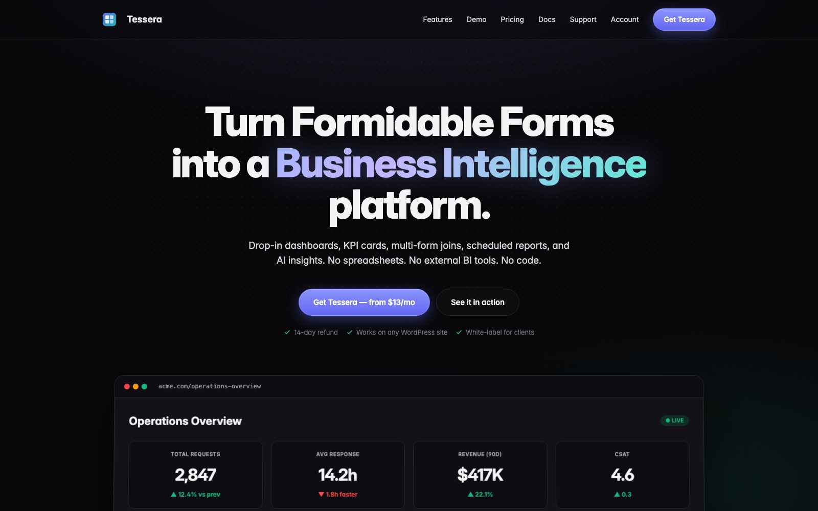 Tessera website